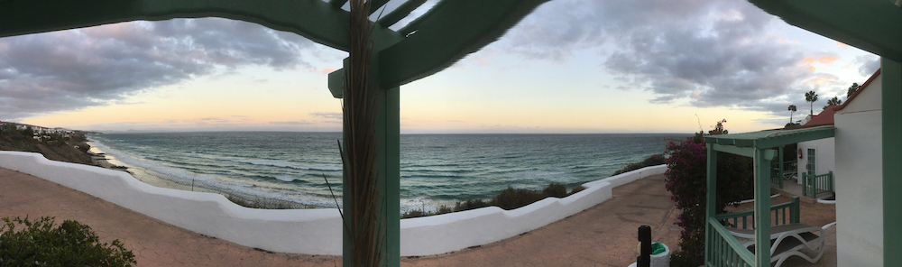 Uitzicht over zee vanaf Aldiana Fuerteventura